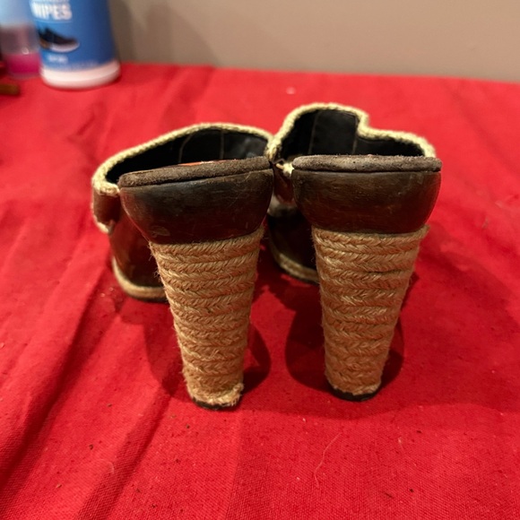 Womens brown leather heels - Picture 5 of 6